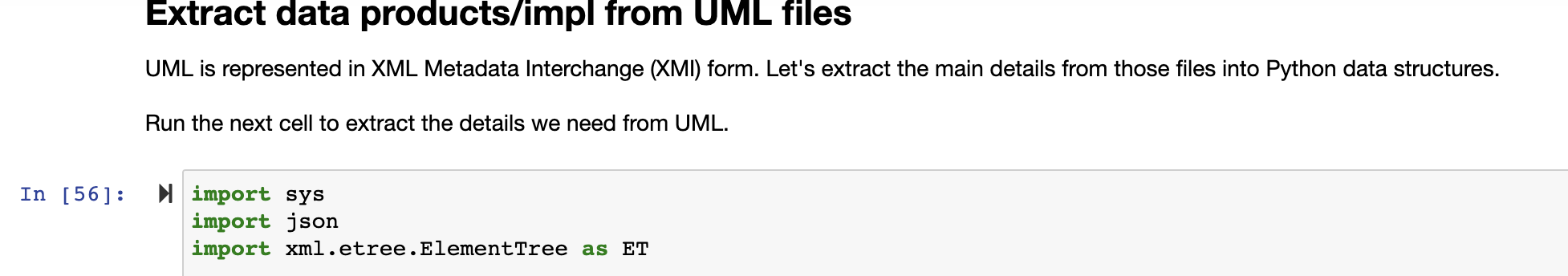 Extract from UML files