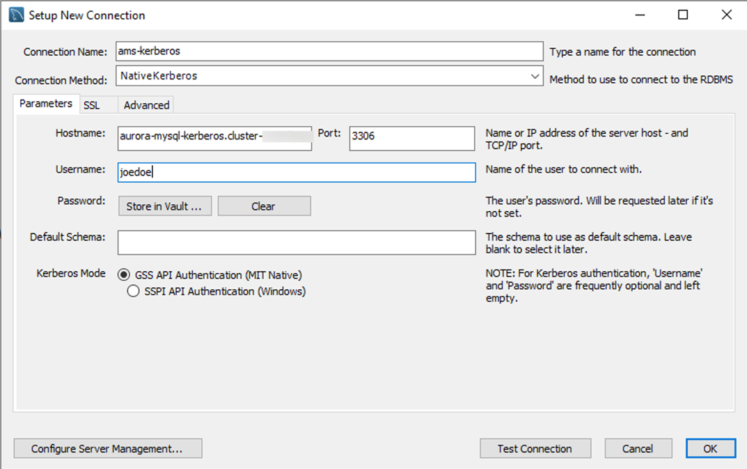 Workbench-newconnection