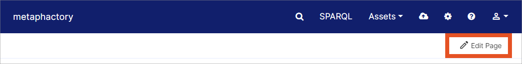 Edit metaphactory page screenshot