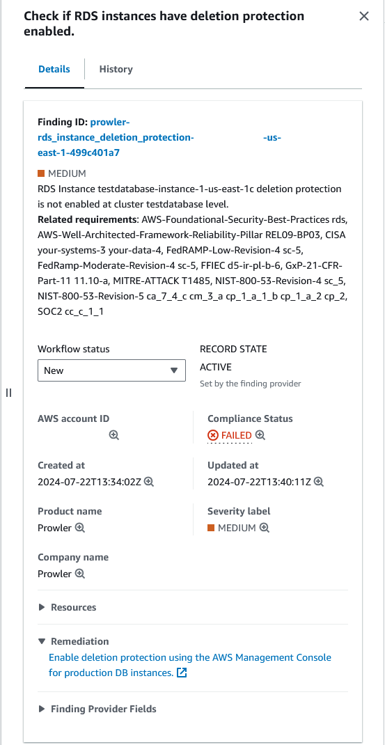 Prowler Individual Finding