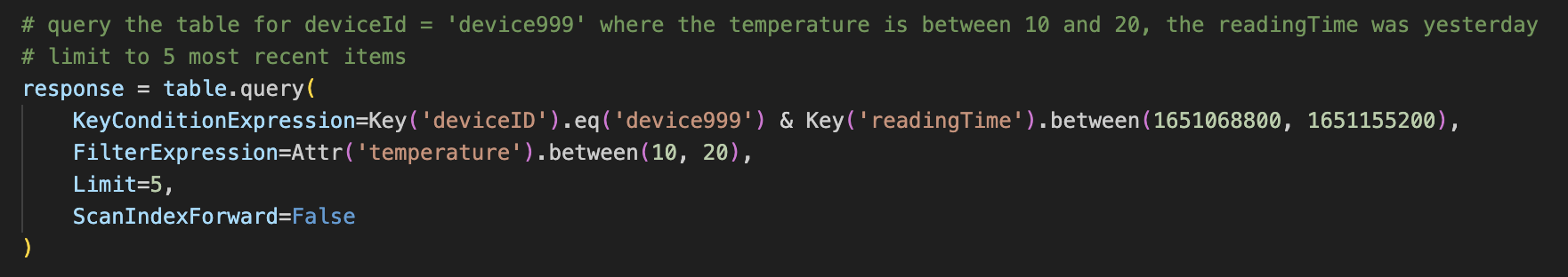 Amazon Q Developer perform query