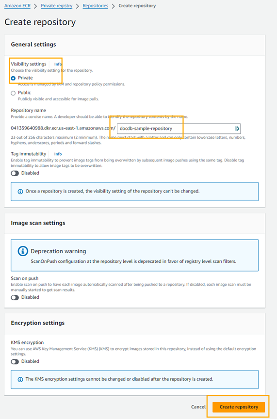 Enter repository name