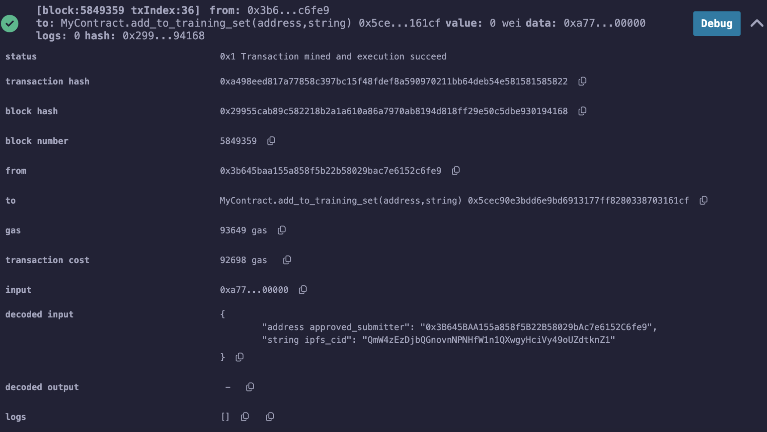 Transaction Processed