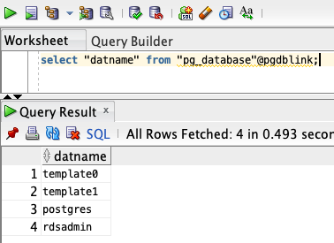 Output in SQL Developer