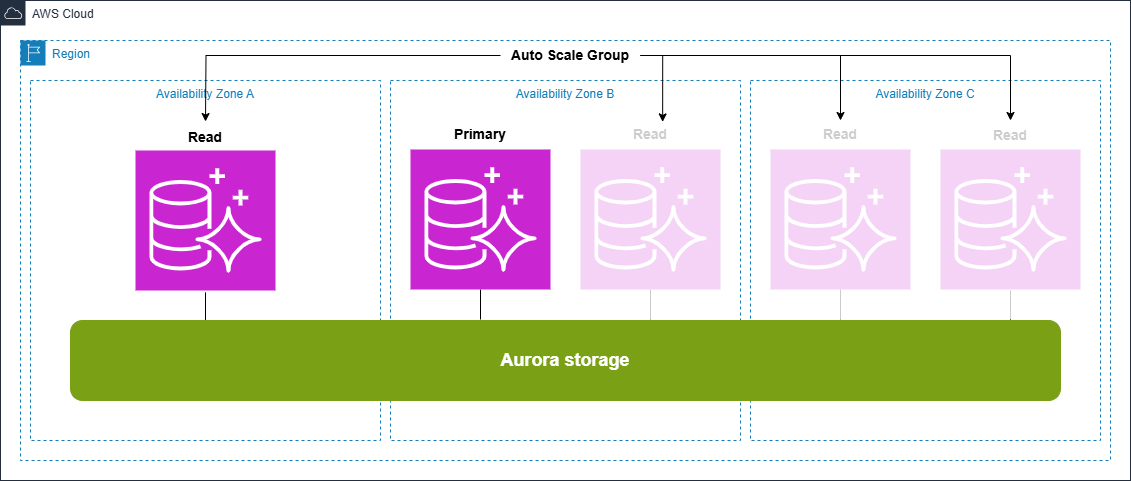 Amazon Aurora variable reads