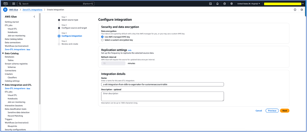 zETL Integration creation step-5
