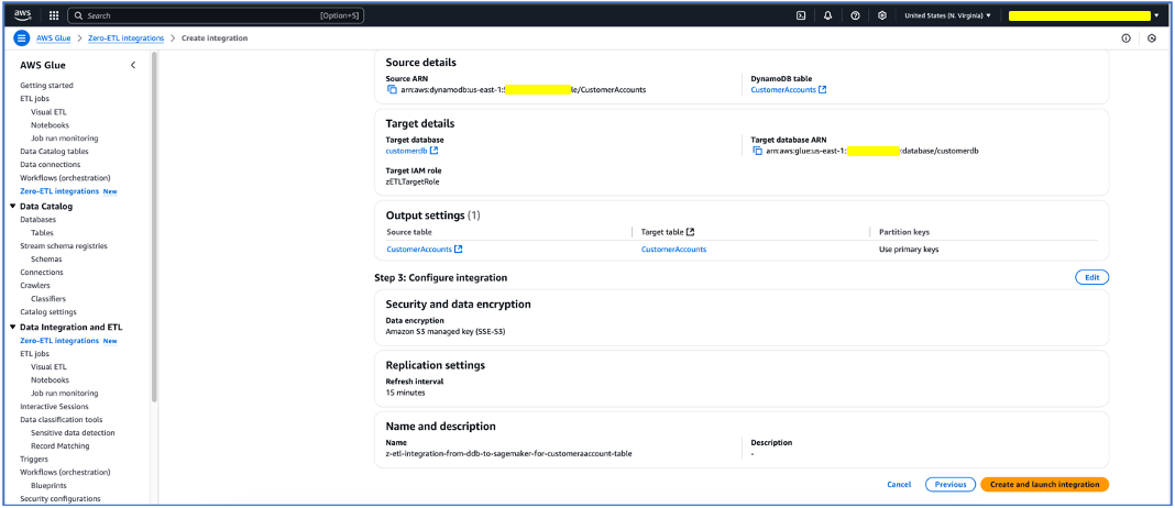 zETL Integration creation step-6