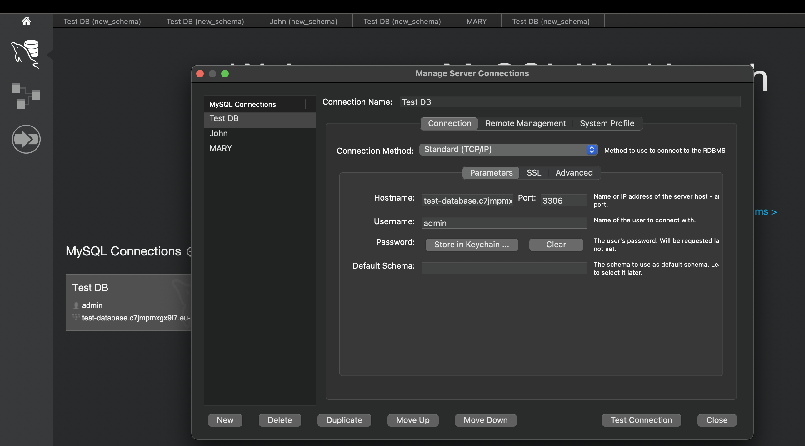 DBBLOG-4695-Connect to Database