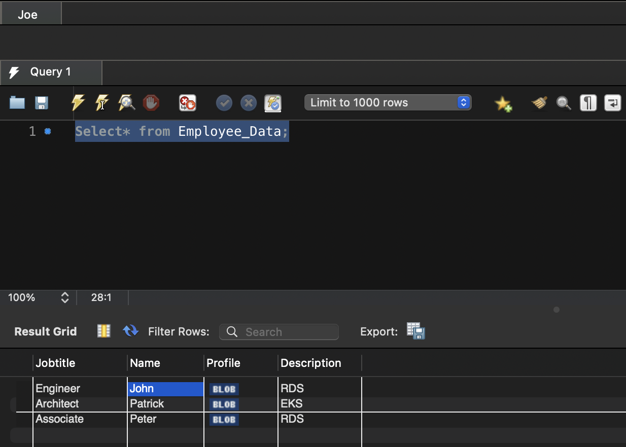 DBBLOG-4695-Test from Employee_Data View from Joe