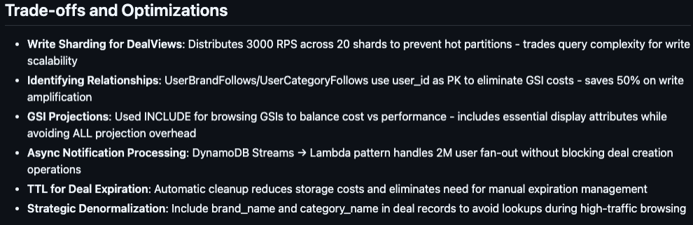 Optimization suggestions