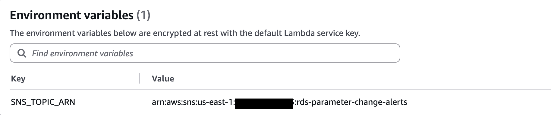 lambda-env variable