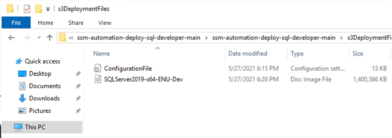 Updated deployment files directory.