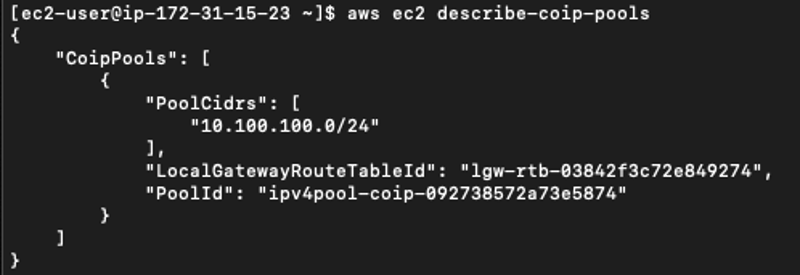 Retrieve the CoIP pool ID