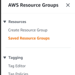 Resource Groups Menu