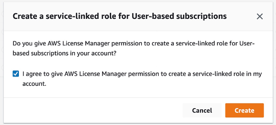 Create Service-Linked Role Dialog