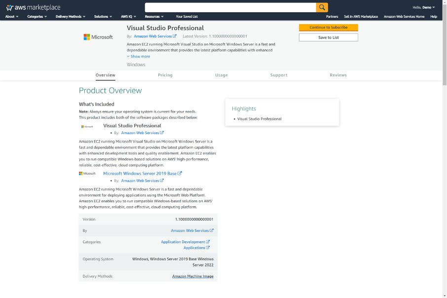 Subscribe to Visual Studio