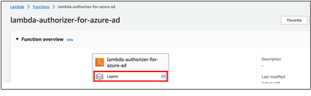 Add layer to AWS Lambda function