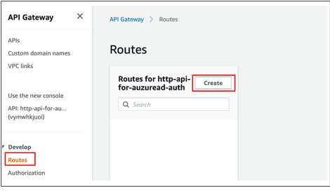 API Gateway Route