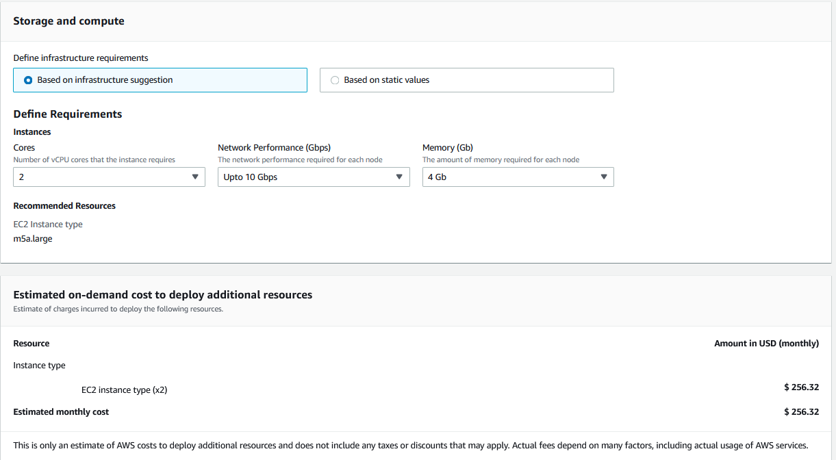 Figure 10: Size Selection