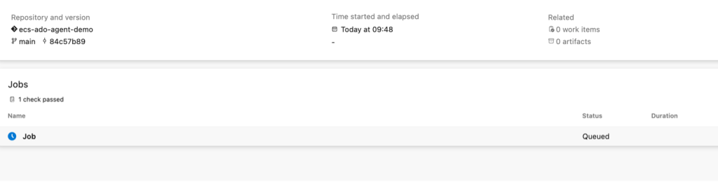 Figure 11: Screenshot indicating successful completion of `Approvals and Checks`