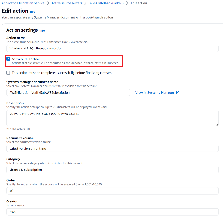 Post-launch settings1