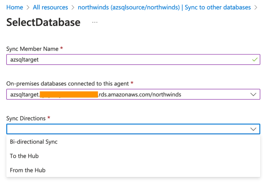 Add Amazon RDS for SQL Server target