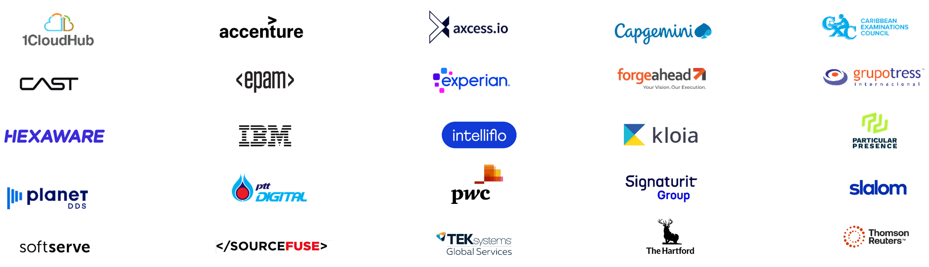 Logos of customers and partners who trust AWS Transform for .NET