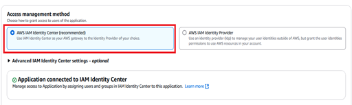 Figure 4 – Amazon Q Business Access management Configuration.