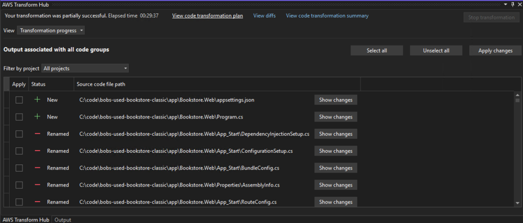 Image 16 – View diffs pane