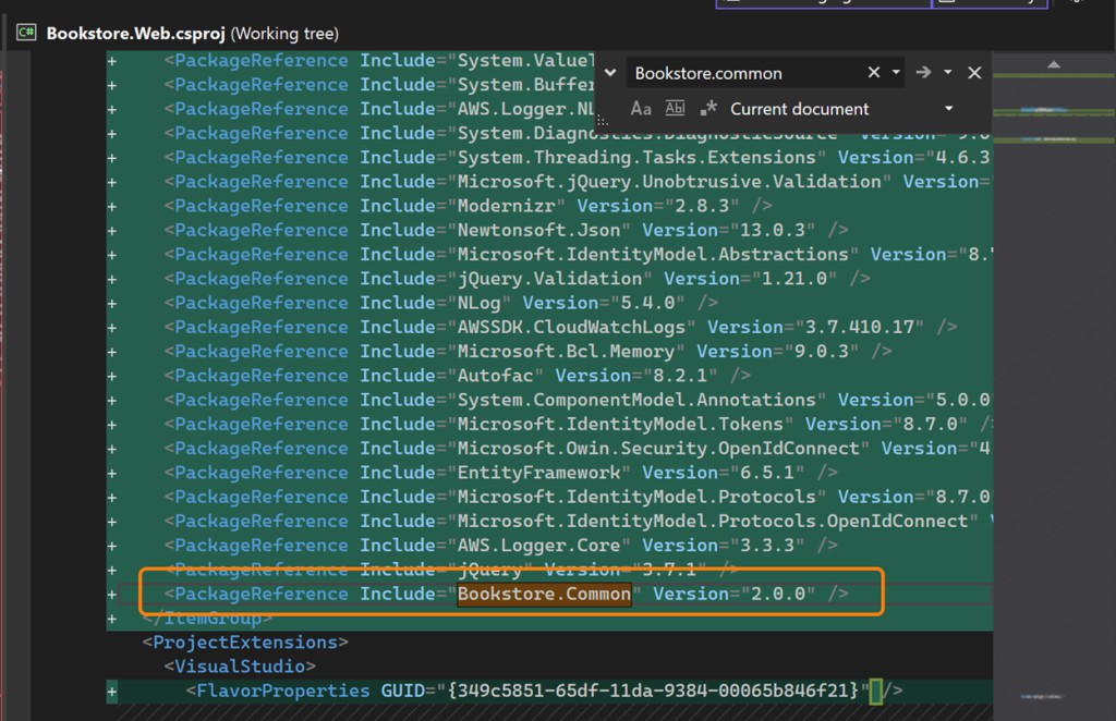 Image 19 – NuGet package version upgrade