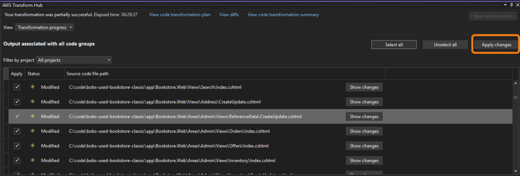 Image 23 – Apply changes