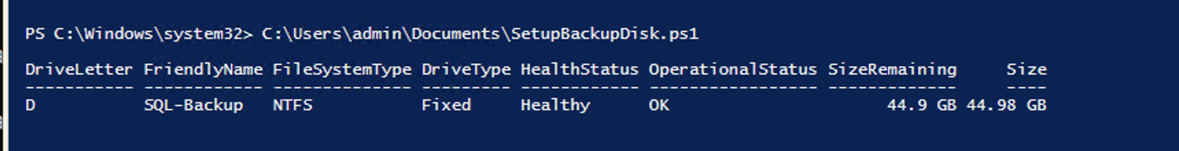 Automate Disk initialization
