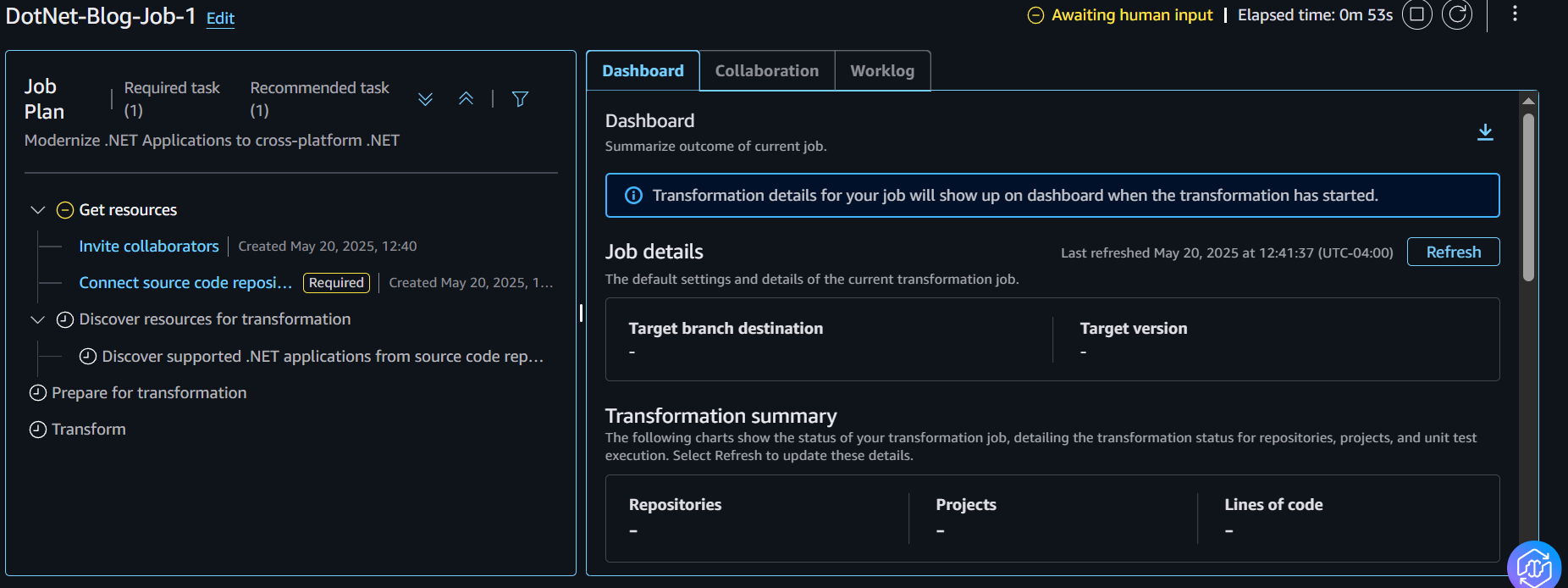 Steps in a .NET Job plan