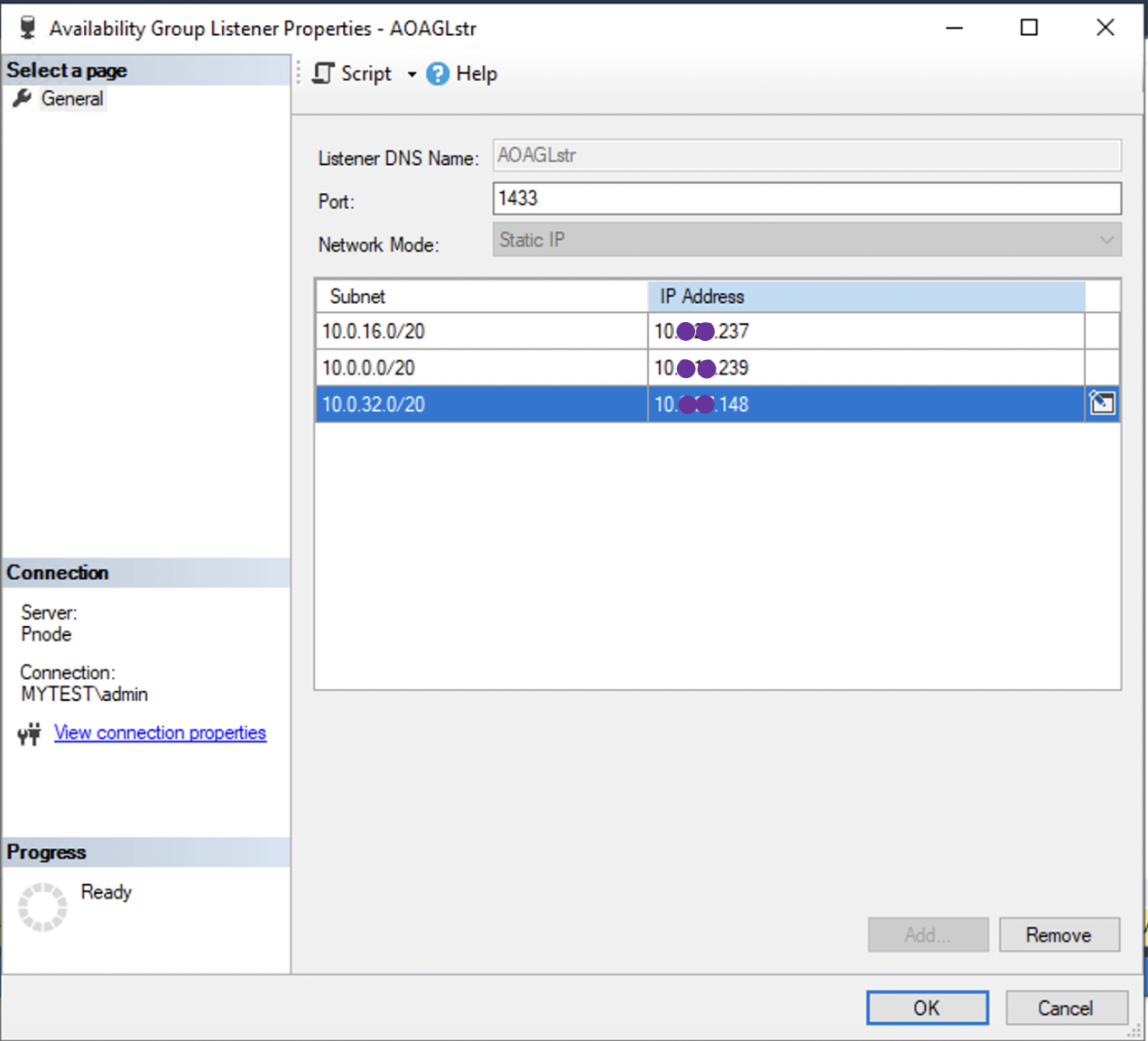 Successful Addition of Amazon EC2 Secondary IP to AOAG Listener