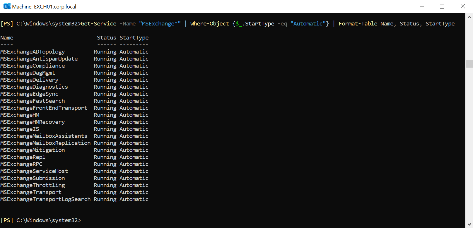 This command line screen shows installation verification output as part of the installation verification steps