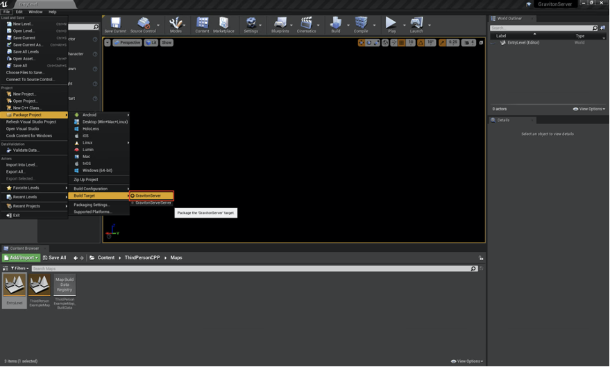 Unreal Editor Build Target