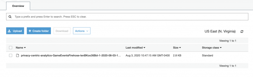 Under raw_events you should see partitions titled “year=2022” (or current year) followed by month and day folders. Diving into these, you hopefully will see a file that looks like this: