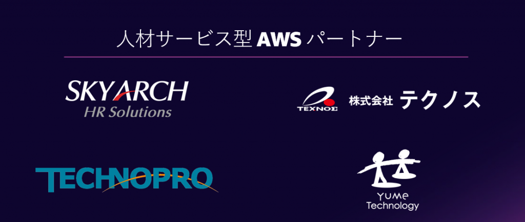 人材サービス型 AWS パートナー（ 2022年 3 月 16 日現在)