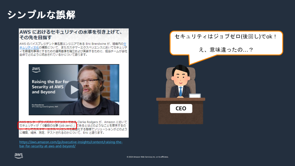 CEO の誤解