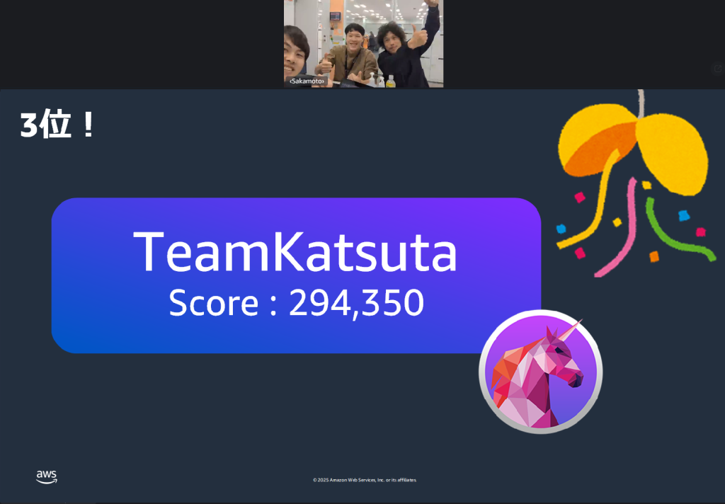 AWS GameDay DDoS 3rd place