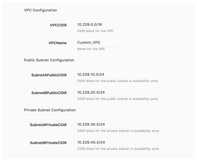 vpc configuration