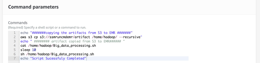 Run Command Parameters