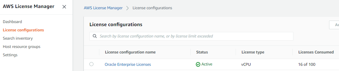 Oracle licenses consumed increases