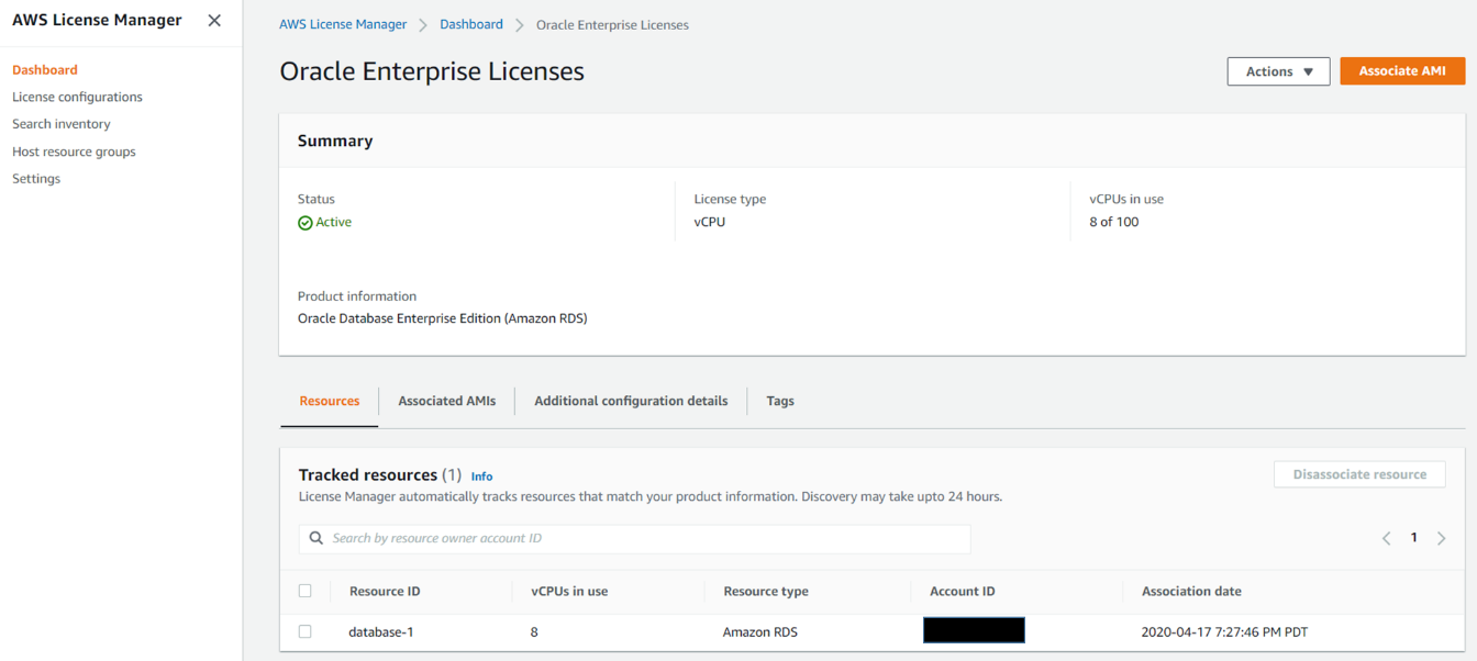 LM dashboard drilldown
