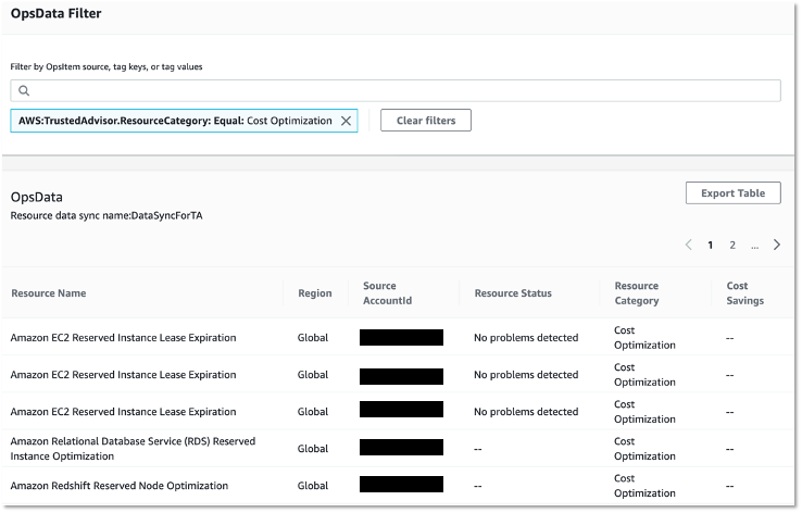 Generate reports in OpsData filter