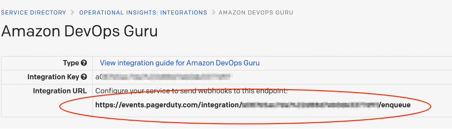 Copy the integration URL