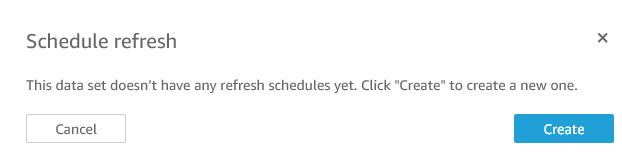 Figure 11: Schedule refresh