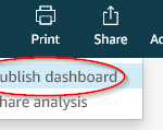 Figure 23: Publish dashboard