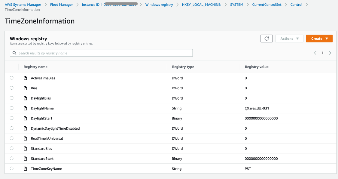 The updated TimeZoneKeyName regsitry value is now PST.