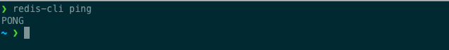 redis-cli ping, PONG